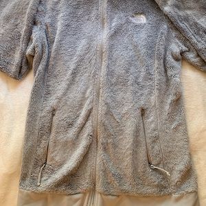 Grey NorthFace zip up jacket
